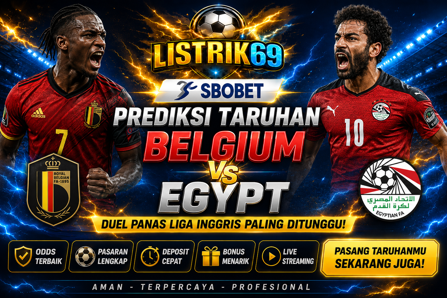 Belgium vs Egypt