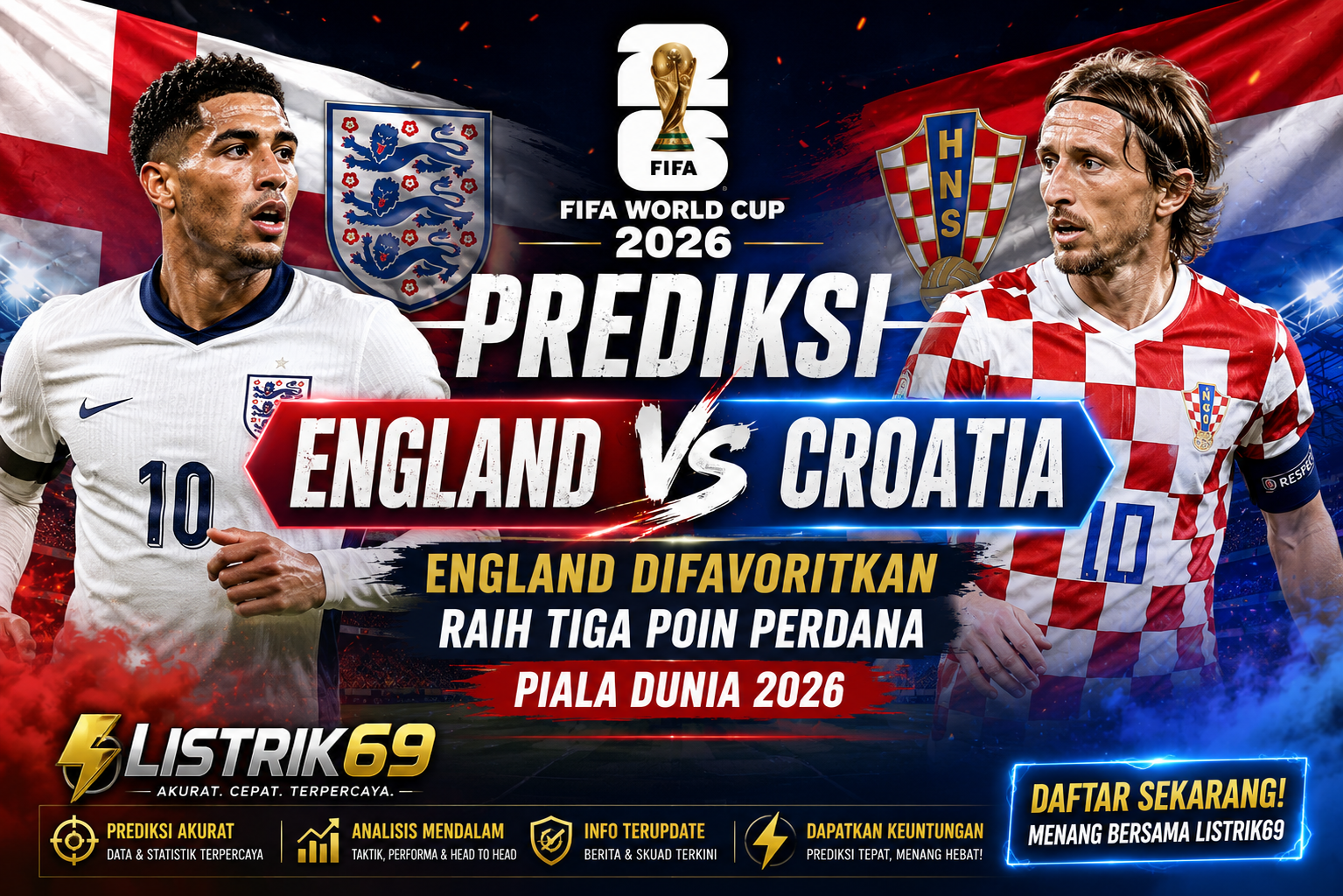 prediksi England vs Croatia