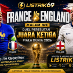 banner France vs England malam ini