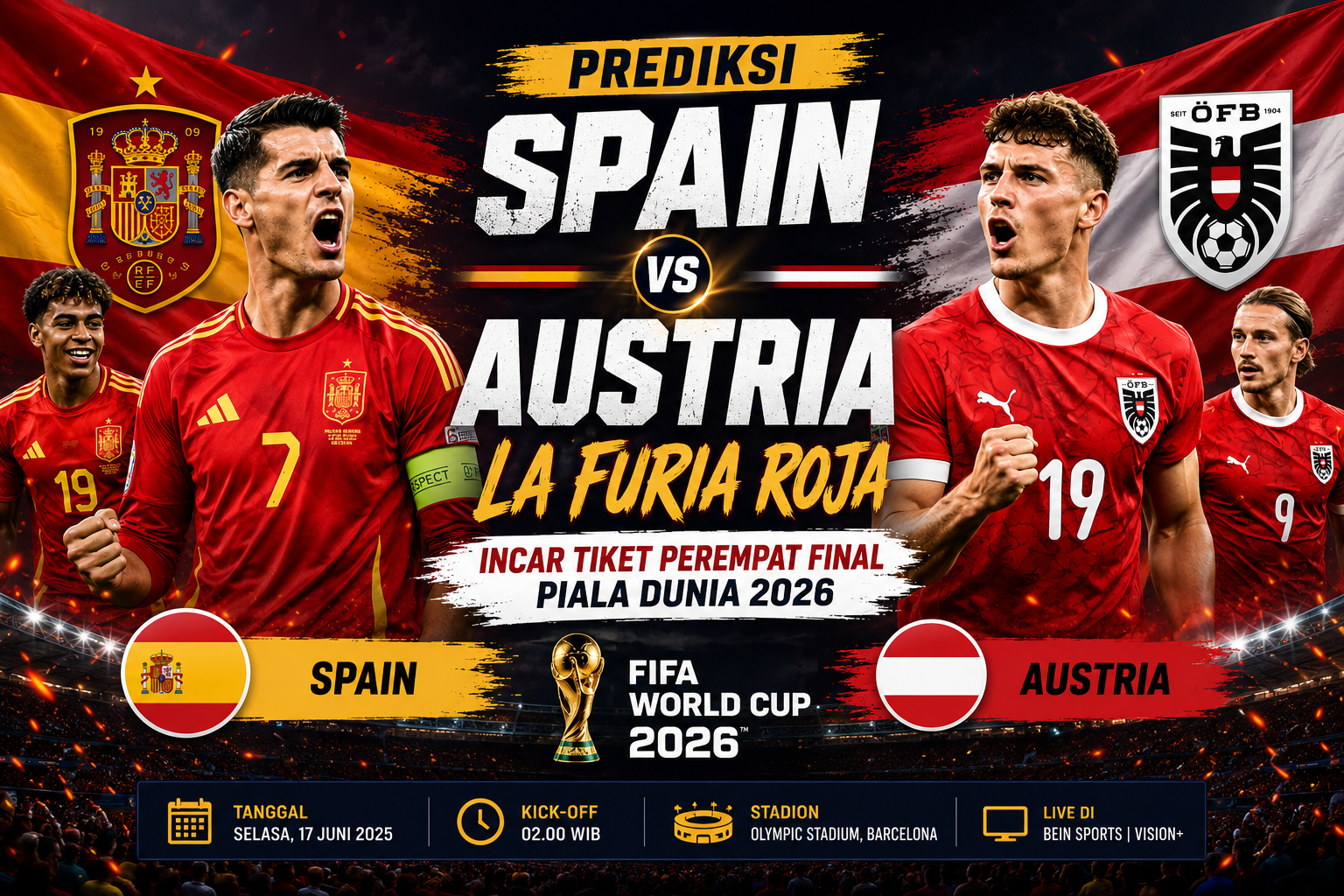 Prediksi Spain vs Austria